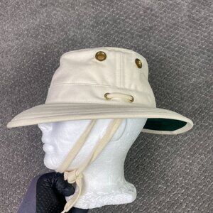 The Tilley Hat Men's Size 7 Beige Chin Strap Tilley Endurables Hiking Outdoors